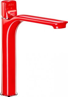 Высокий смеситель для раковины E.C.A. Myra 104308984EX красный/хром